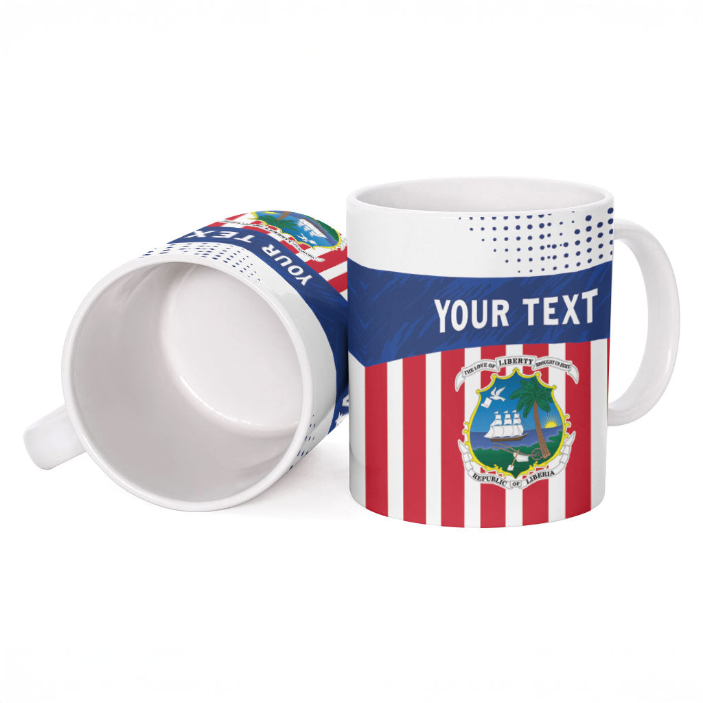 Personalized Liberia 1847 Ceramic Mug Happy Independence Day
