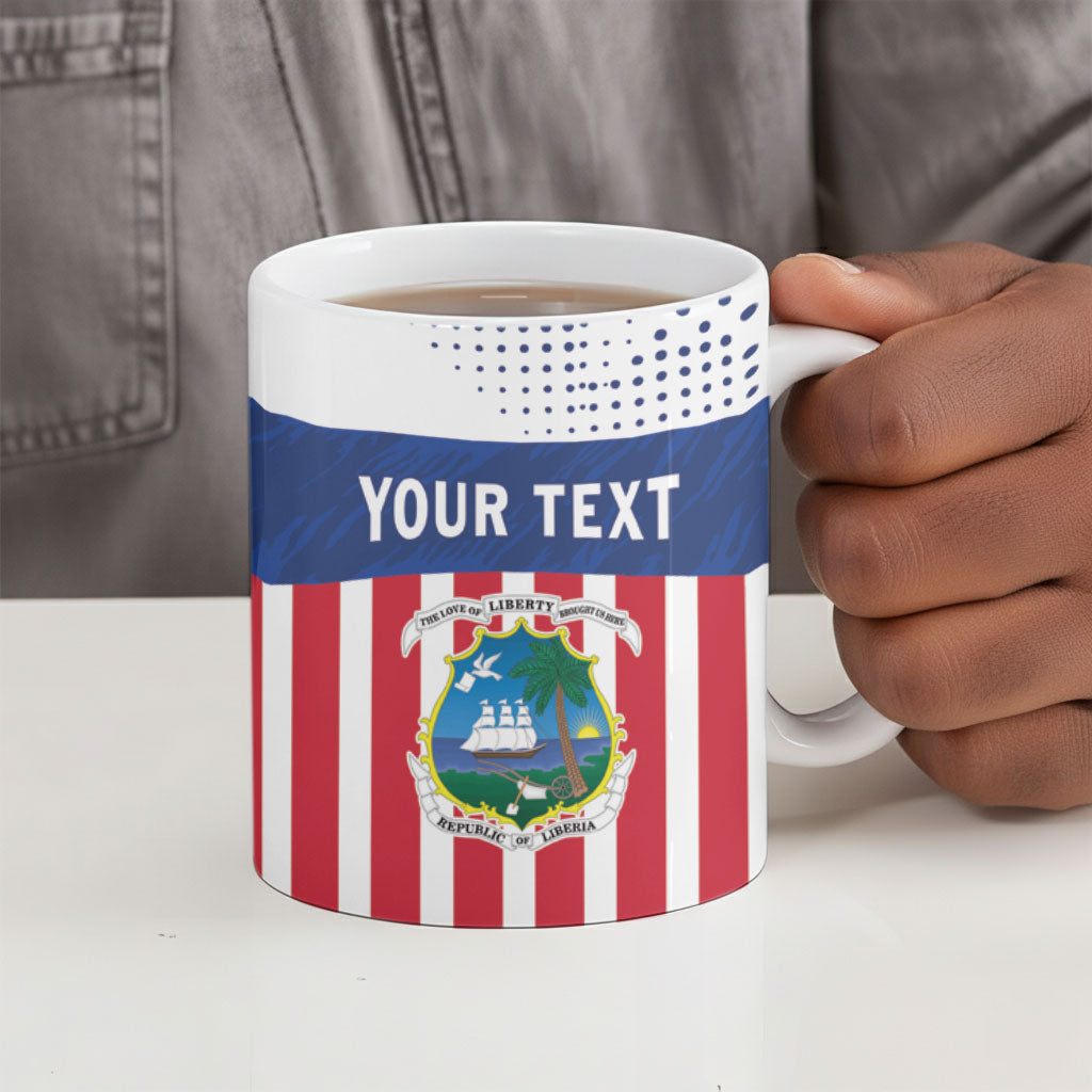 Personalized Liberia 1847 Ceramic Mug Happy Independence Day
