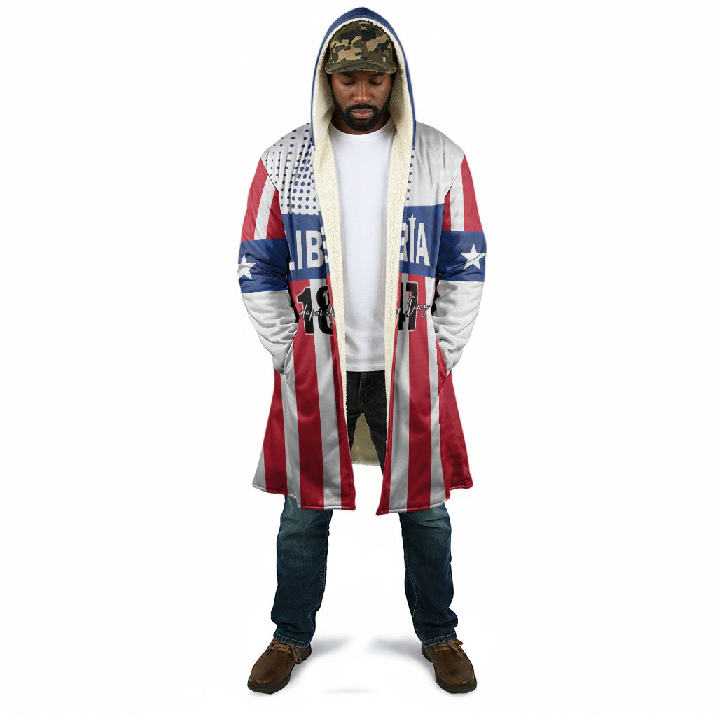 Personalized Liberia 1847 Cloak Happy Independence Day