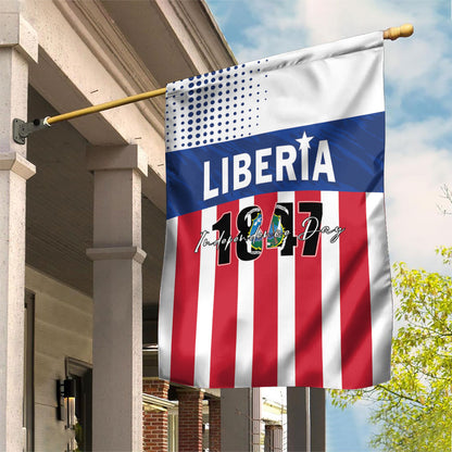 Liberia 1847 Garden Flag Happy Independence Day