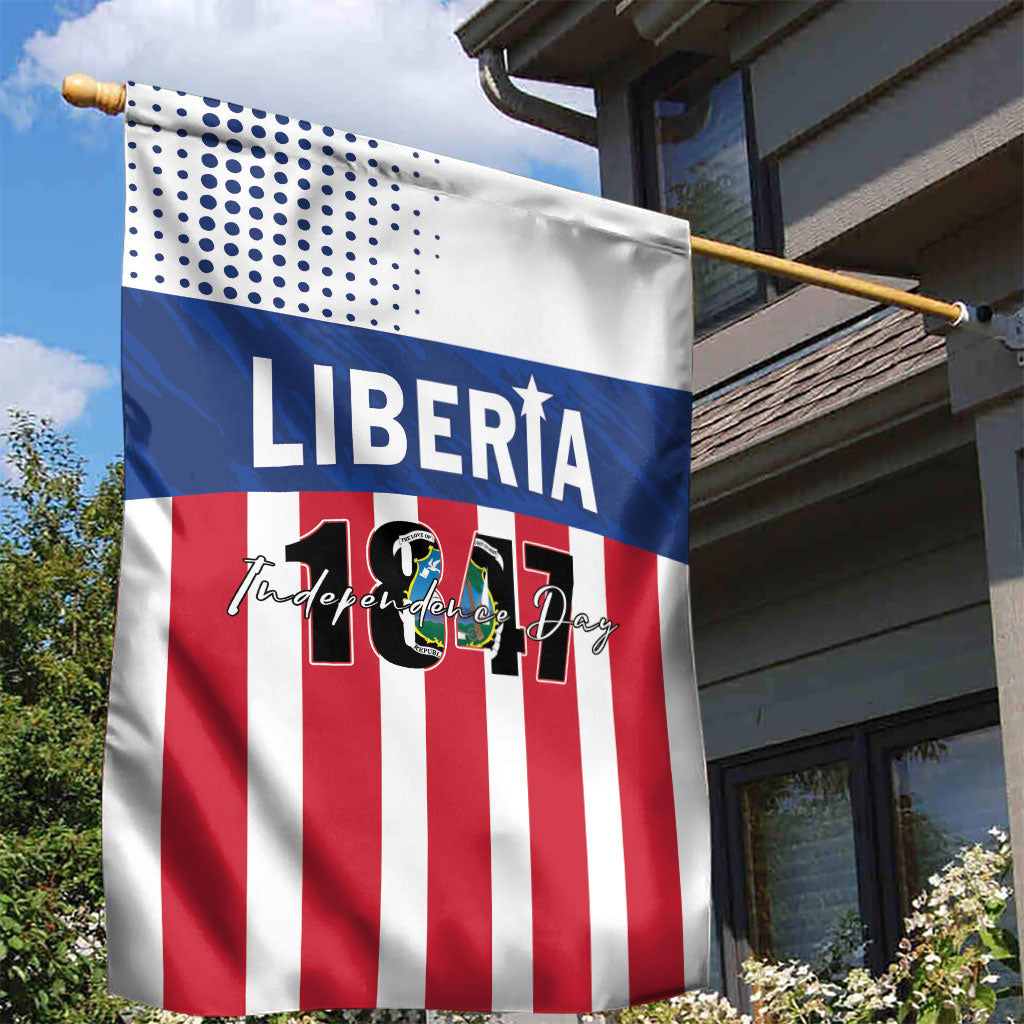 Liberia 1847 Garden Flag Happy Independence Day