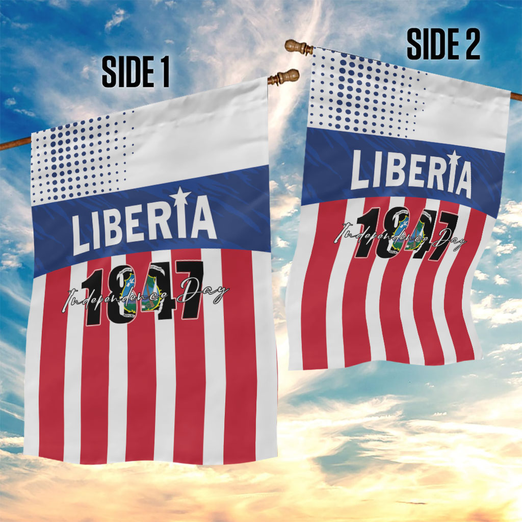 Liberia 1847 Garden Flag Happy Independence Day