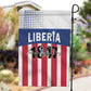 Liberia 1847 Garden Flag Happy Independence Day