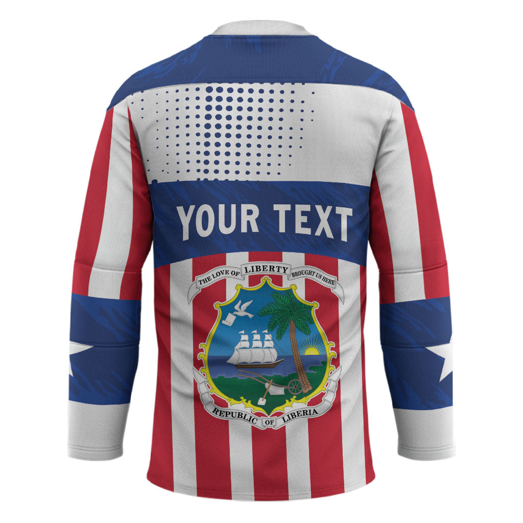 Personalized Liberia 1847 Hockey Jersey Happy Independence Day