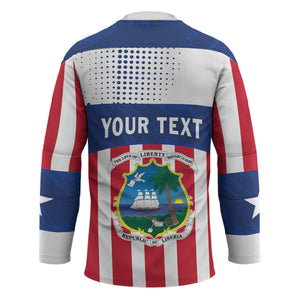 Personalized Liberia 1847 Hockey Jersey Happy Independence Day