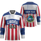 Personalized Liberia 1847 Hockey Jersey Happy Independence Day