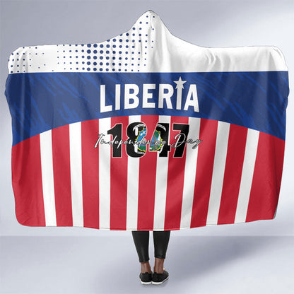 Liberia 1847 Hooded Blanket Happy Independence Day