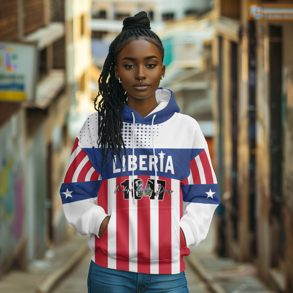 Personalized Liberia 1847 Hoodie Happy Independence Day
