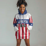 Personalized Liberia 1847 Hoodie Dress Happy Independence Day