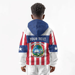 Personalized Liberia 1847 Kid Hoodie Happy Independence Day