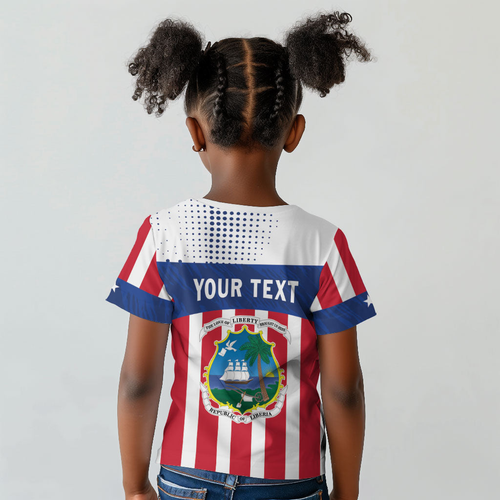 Personalized Liberia 1847 Kid T shirt Happy Independence Day