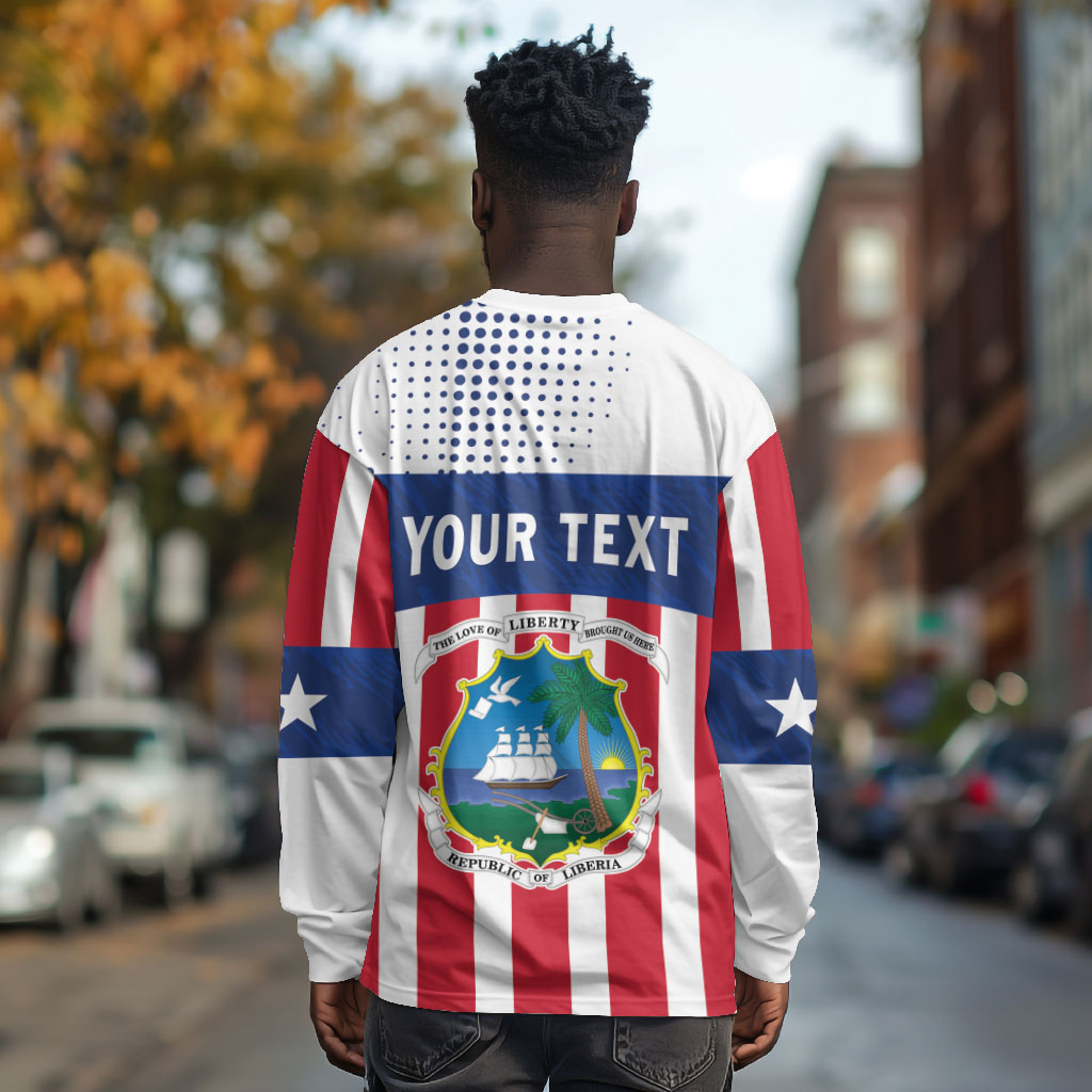 Personalized Liberia 1847 Long Sleeve Shirt Happy Independence Day