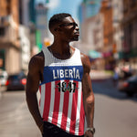 Personalized Liberia 1847 Men Tank Top Happy Independence Day