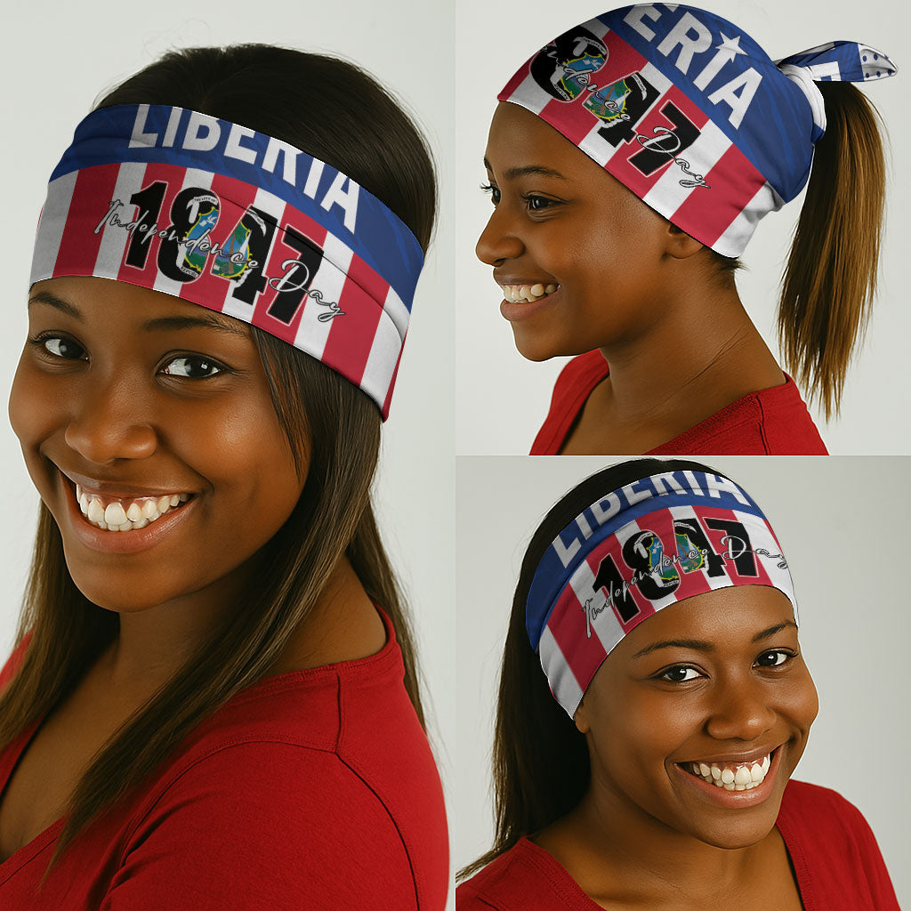 Liberia 1847 Neck Gaiter Happy Independence Day