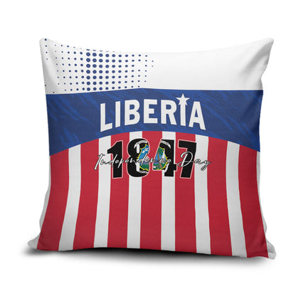 Liberia 1847 Pillow Cover Happy Independence Day