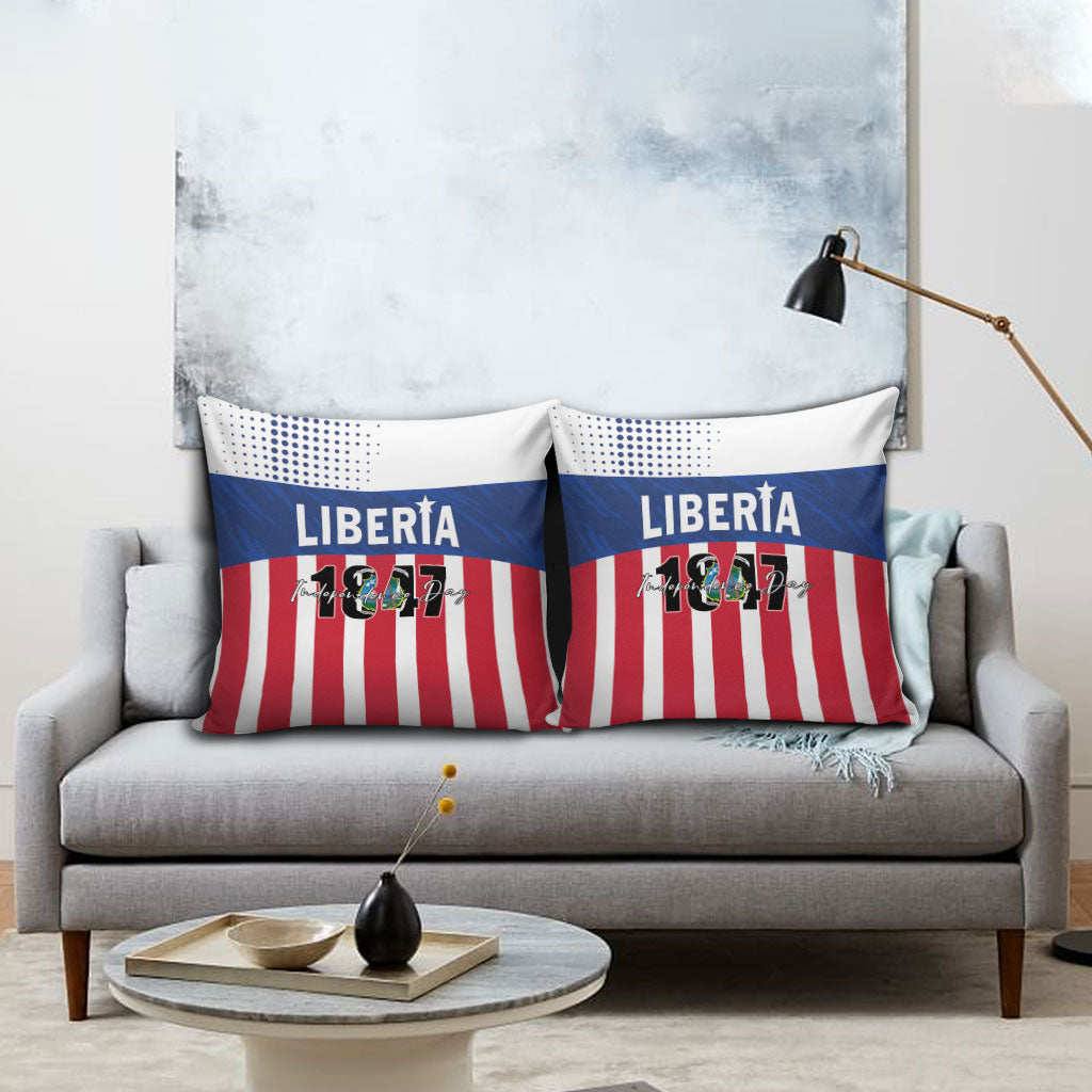 Liberia 1847 Pillow Cover Happy Independence Day