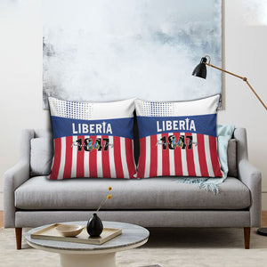 Liberia 1847 Pillow Cover Happy Independence Day
