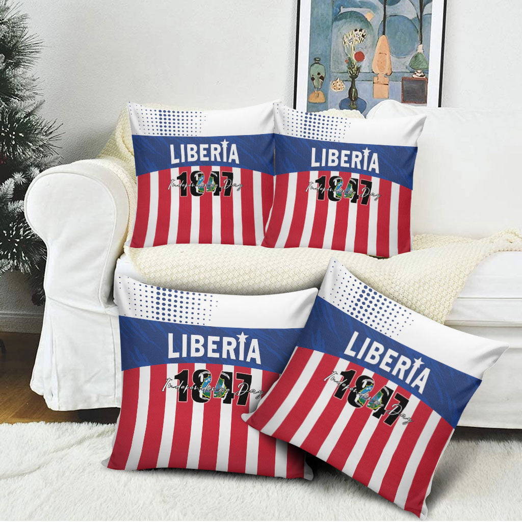 Liberia 1847 Pillow Cover Happy Independence Day