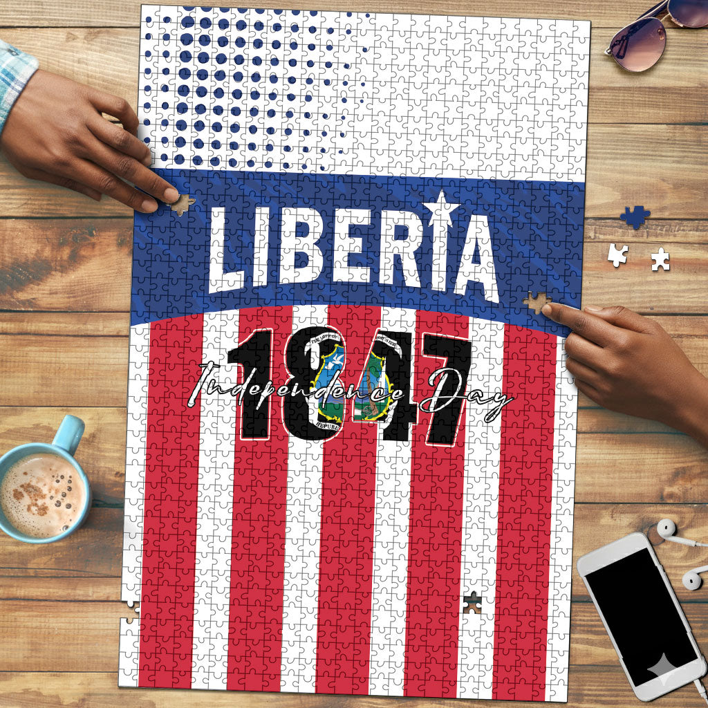 Liberia 1847 Puzzle Happy Independence Day