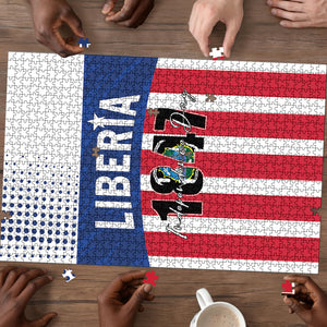Liberia 1847 Puzzle Happy Independence Day