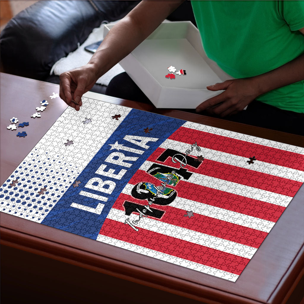 Liberia 1847 Puzzle Happy Independence Day