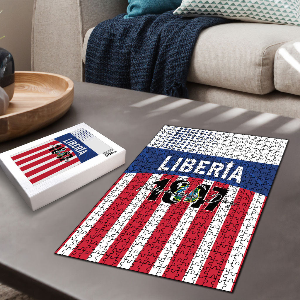 Liberia 1847 Puzzle Happy Independence Day