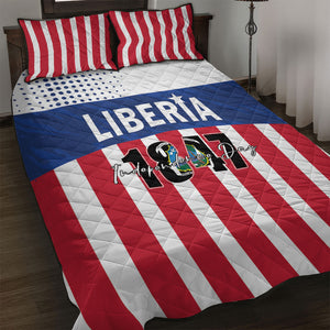 Liberia 1847 Quilt Bed Set Happy Independence Day