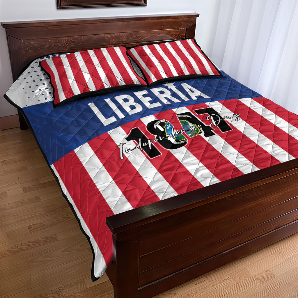 Liberia 1847 Quilt Bed Set Happy Independence Day