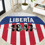 Liberia 1847 Round Carpet Happy Independence Day