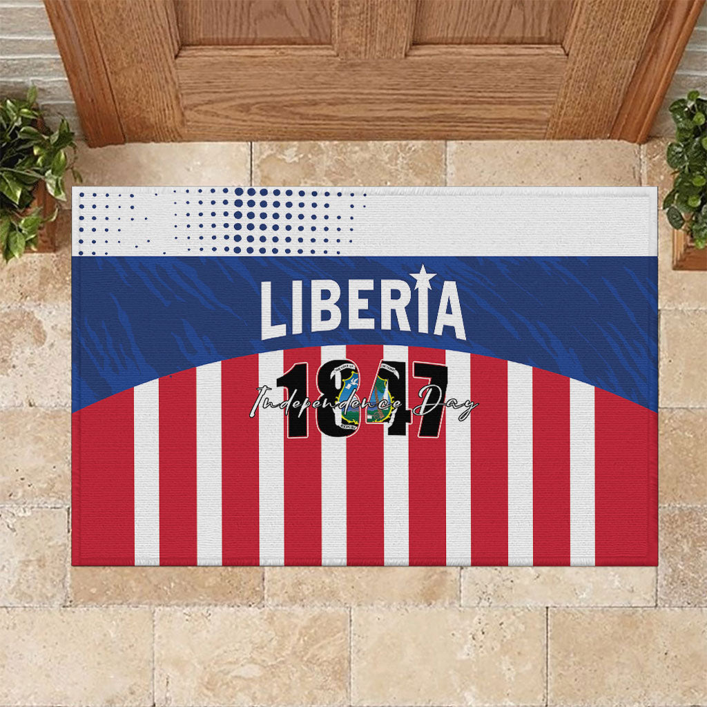 Liberia 1847 Rubber Doormat Happy Independence Day