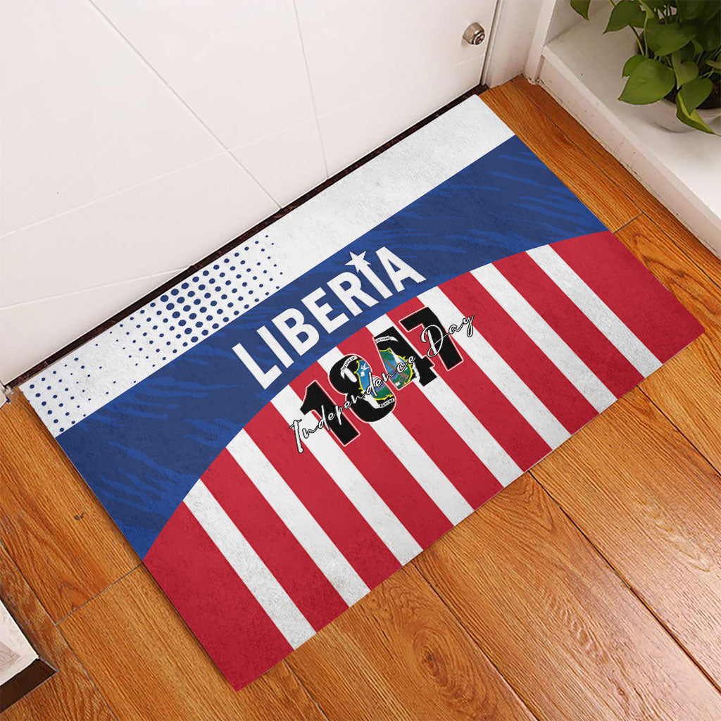 Liberia 1847 Rubber Doormat Happy Independence Day
