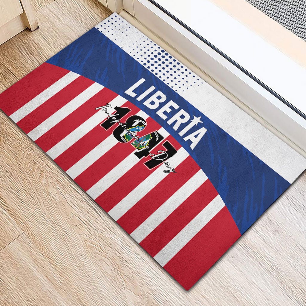 Liberia 1847 Rubber Doormat Happy Independence Day