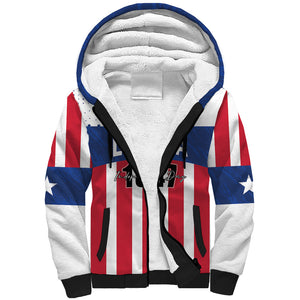 Personalized Liberia 1847 Sherpa Hoodie Happy Independence Day