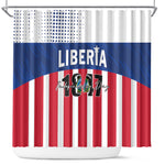 Liberia 1847 Shower Curtain Happy Independence Day
