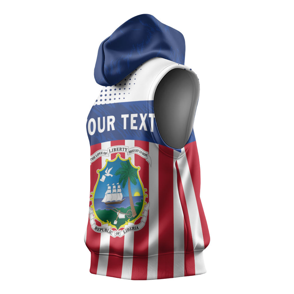 Personalized Liberia 1847 Sleeveless Hoodie Happy Independence Day