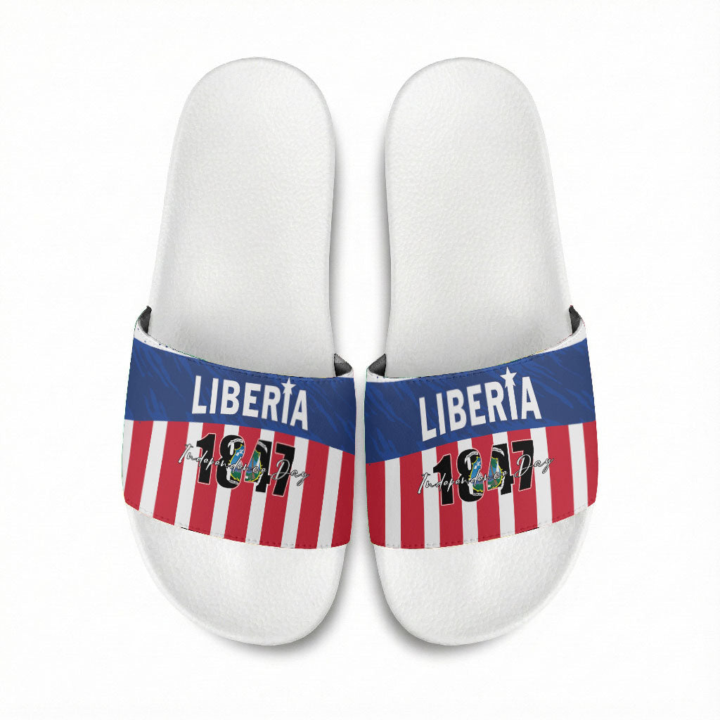 Liberia 1847 Slide Sandals Happy Independence Day