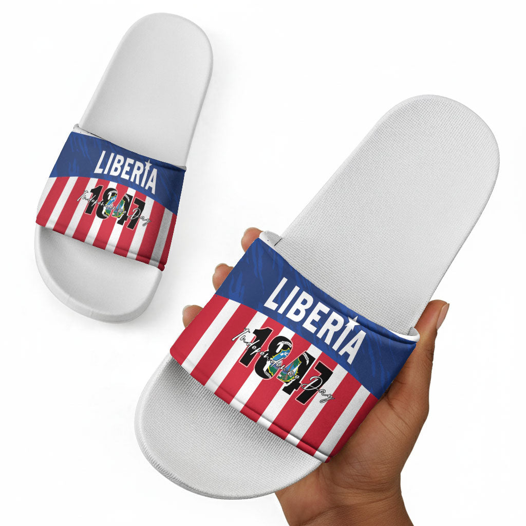 Liberia 1847 Slide Sandals Happy Independence Day