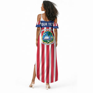 Personalized Liberia 1847 Summer Maxi Dress Happy Independence Day