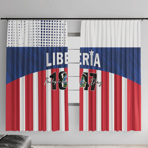 Liberia 1847 Window Curtain Happy Independence Day