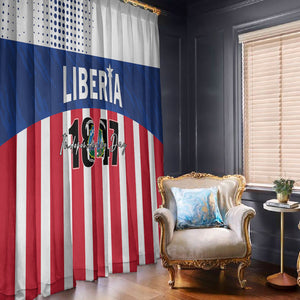Liberia 1847 Window Curtain Happy Independence Day