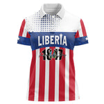 Personalized Liberia 1847 Women Polo Shirt Happy Independence Day