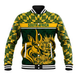 Custom South Africa Rugby Baseball Jacket - Go Springboks with African Pattern LT01