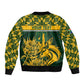 Custom South Africa Rugby Bomber Jacket - Go Springboks with African Pattern