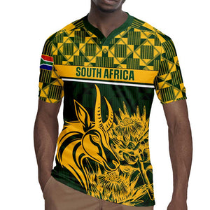 Custom South Africa Rugby Rugby Jersey - Go Springboks with African Pattern