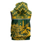 Custom South Africa Rugby Sleeveless Hoodie - Go Springboks with African Pattern - African Pride
