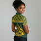 Custom South Africa Rugby Women Polo Shirt - Go Springboks with African Pattern LT01