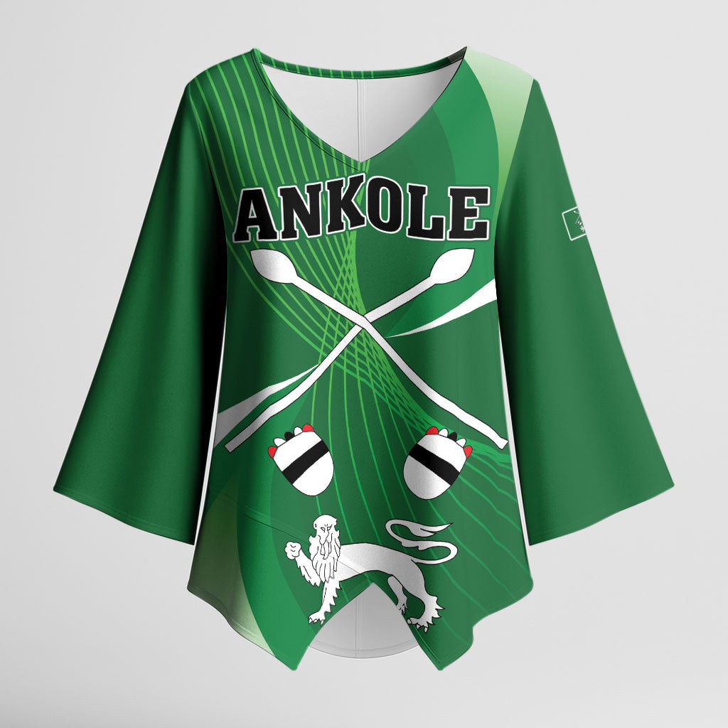 Personalised Kingdom of Ankole Kimono Sleeve Blouse Obugabe Bw Ankole