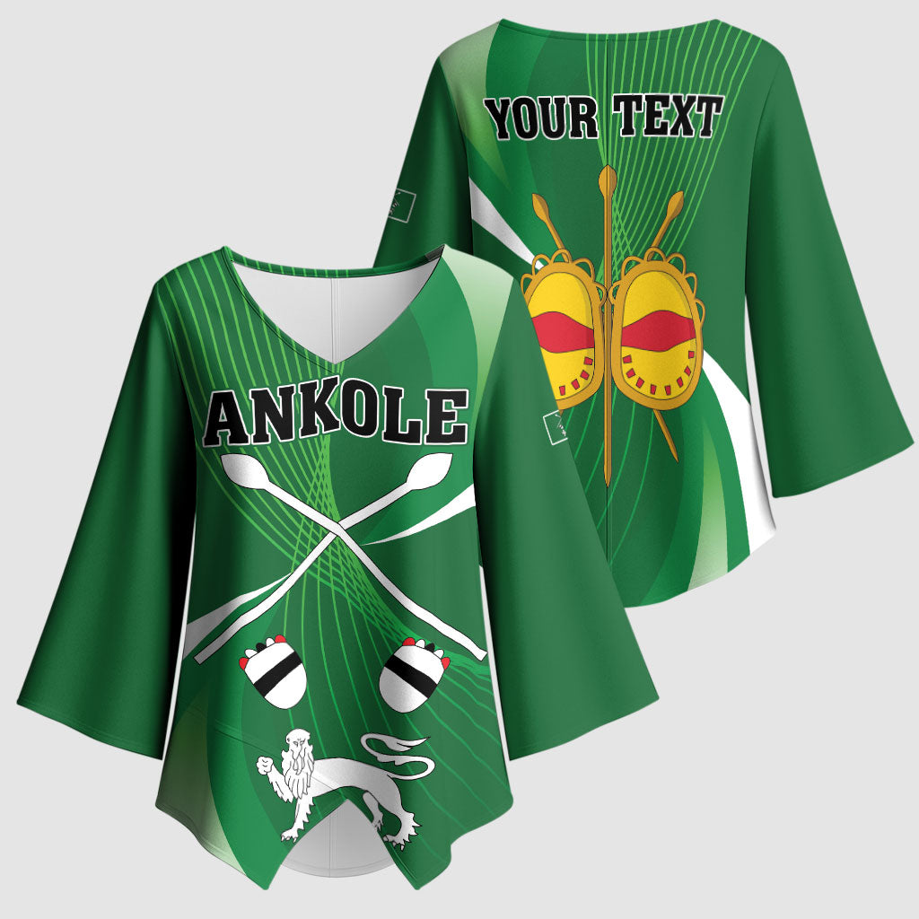 Personalised Kingdom of Ankole Kimono Sleeve Blouse Obugabe Bw Ankole