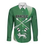 Personalised Kingdom of Ankole Long Sleeve Button Shirt Obugabe Bw Ankole