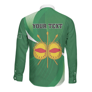 Personalised Kingdom of Ankole Long Sleeve Button Shirt Obugabe Bw Ankole
